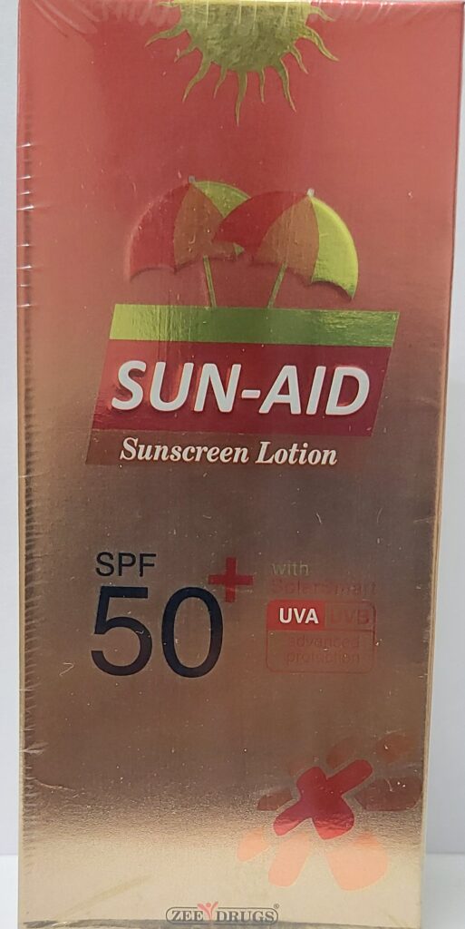 SUN-AID SPF50 LOT 100GM