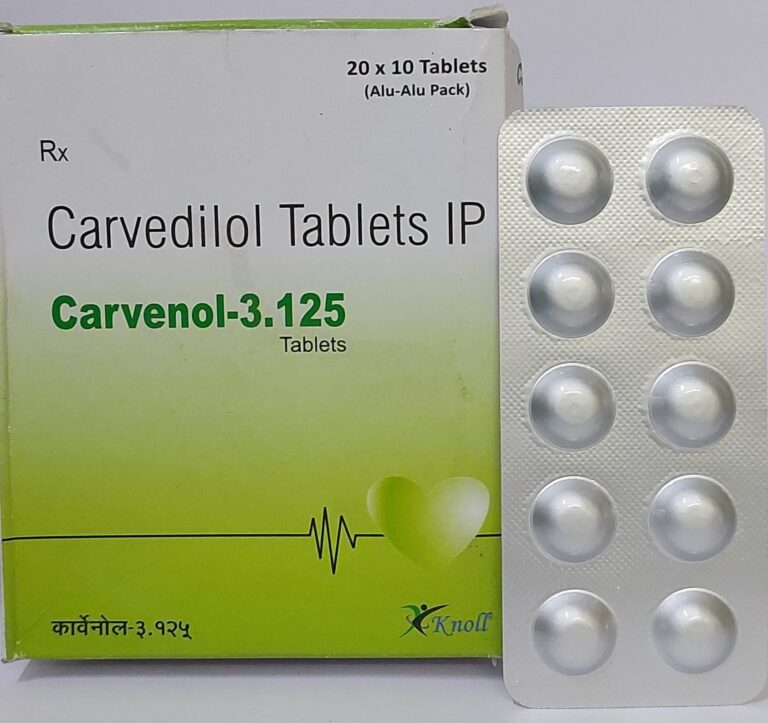 CARVENOL-3.125 TAB 10S
