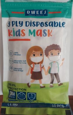 MASK3PLY KIDS PRINTED DWEEJ