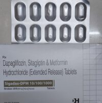 Sitagliptin 100mg+Metformin 1000mg+Dapagliflozin 10mg