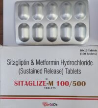 Sitaglize-M 100/500 Tab 10s